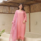 Layla Fuchsia Rose Silk Suit Set