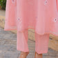 Blush Pink Emboidered Doria Set