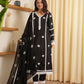 Alora Black Bandhani  Silk Suit Set