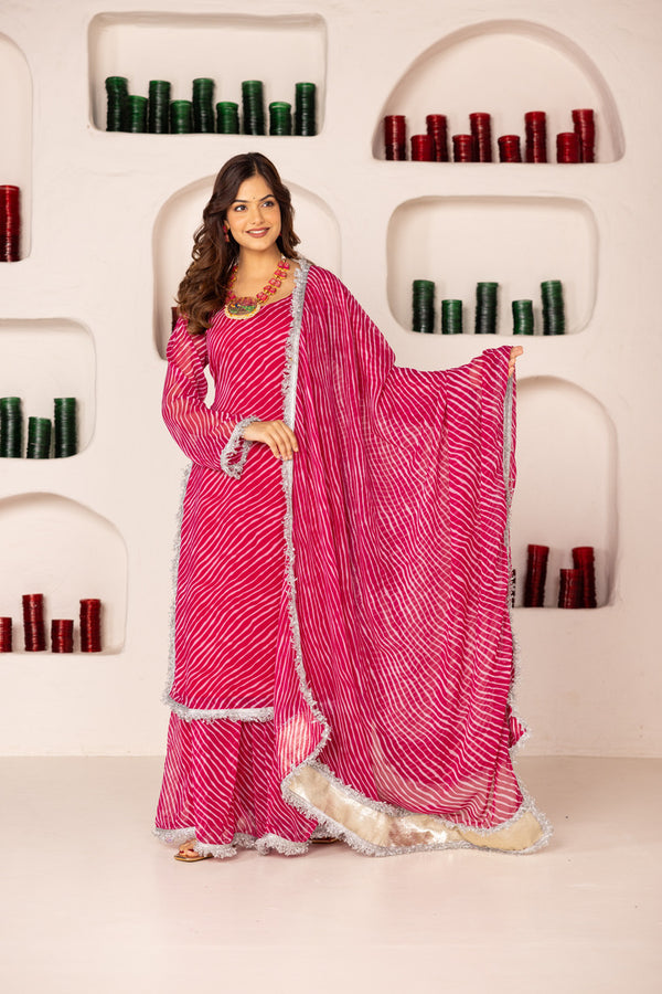 Pehno'Sa Gulaabi Shehzadi Sharara Set