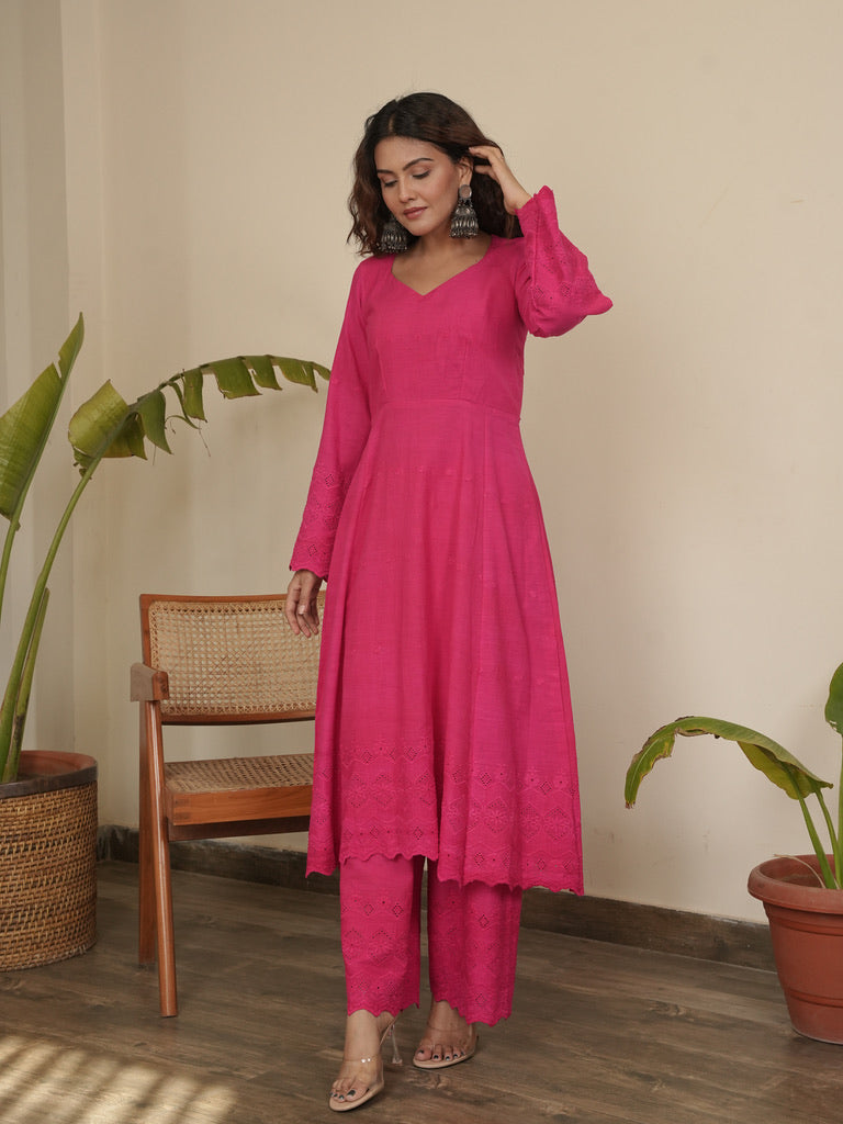 RANI GULAAB KURTA SET