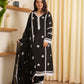 Alora Black Bandhani  Silk Suit Set
