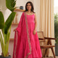 Ariel Pink Cotton Flare Suit Set