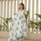 Persia White Block Print Suit Set