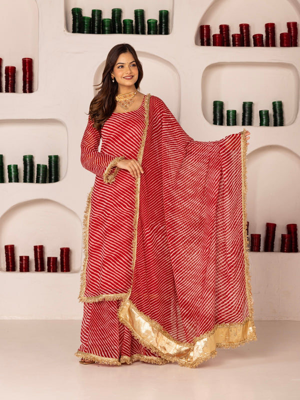 Pehno'Sa Laal Shehzadi Sharara Set