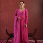 CHAAND PINK CRUSH COTTON AARIWORK SUIT SET