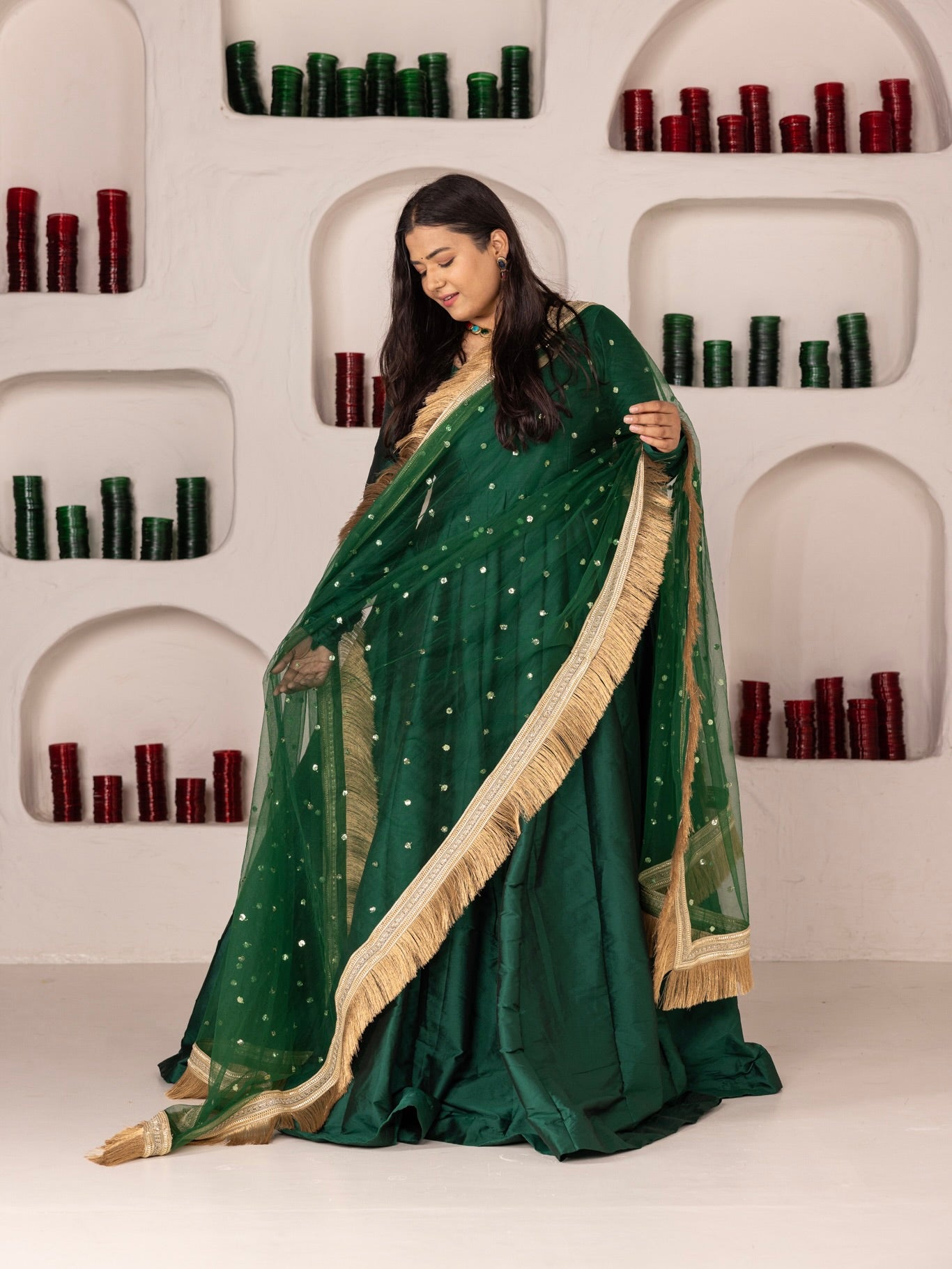 HARA ANARKALI SET