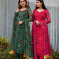 Urvi Green Bandhani Set
