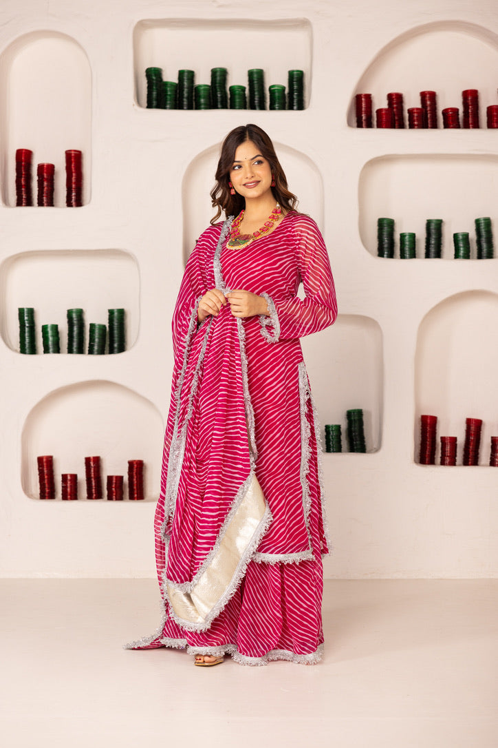Pehno'Sa Gulaabi Shehzadi Sharara Set