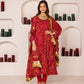 Pehno'Sa Maroon Bandhej Set