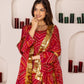 Pehno'Sa Maroon Bandhej Set