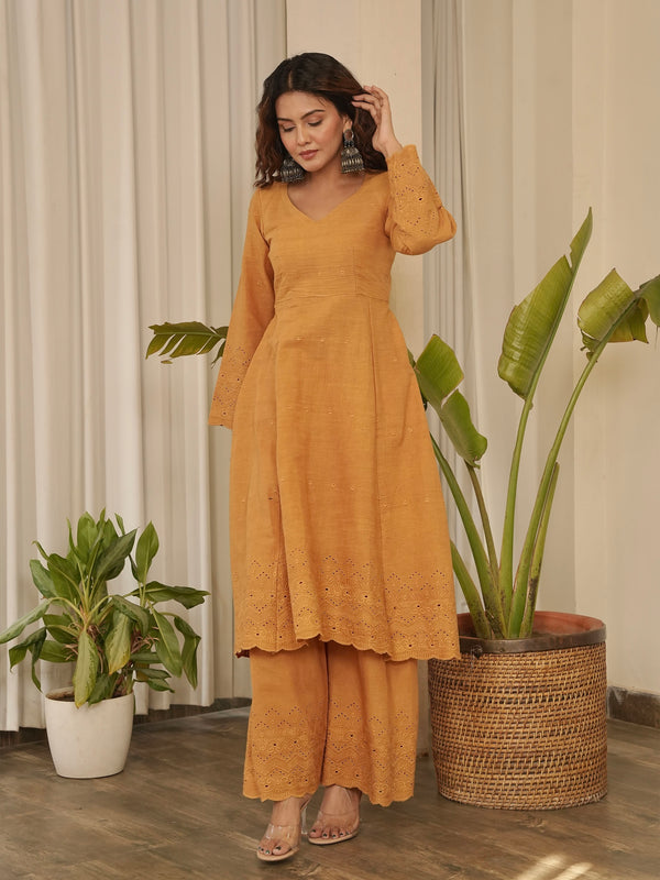 Peela Gulaab Kurta Set