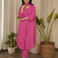 Pink Cotton Suit Set