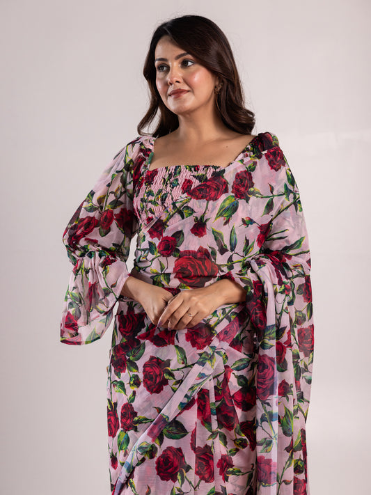 Rose Saree