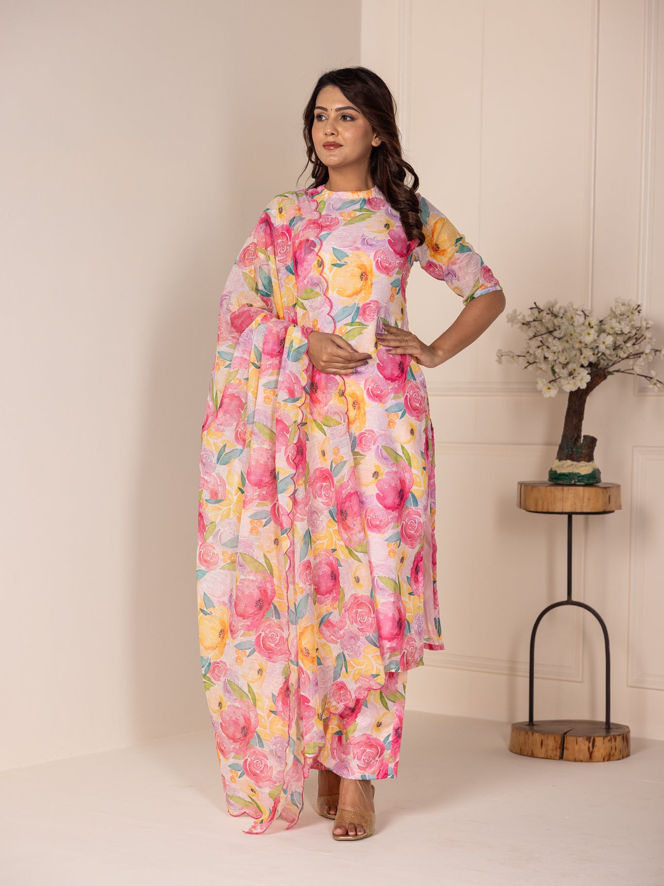 Flowers Linen Set