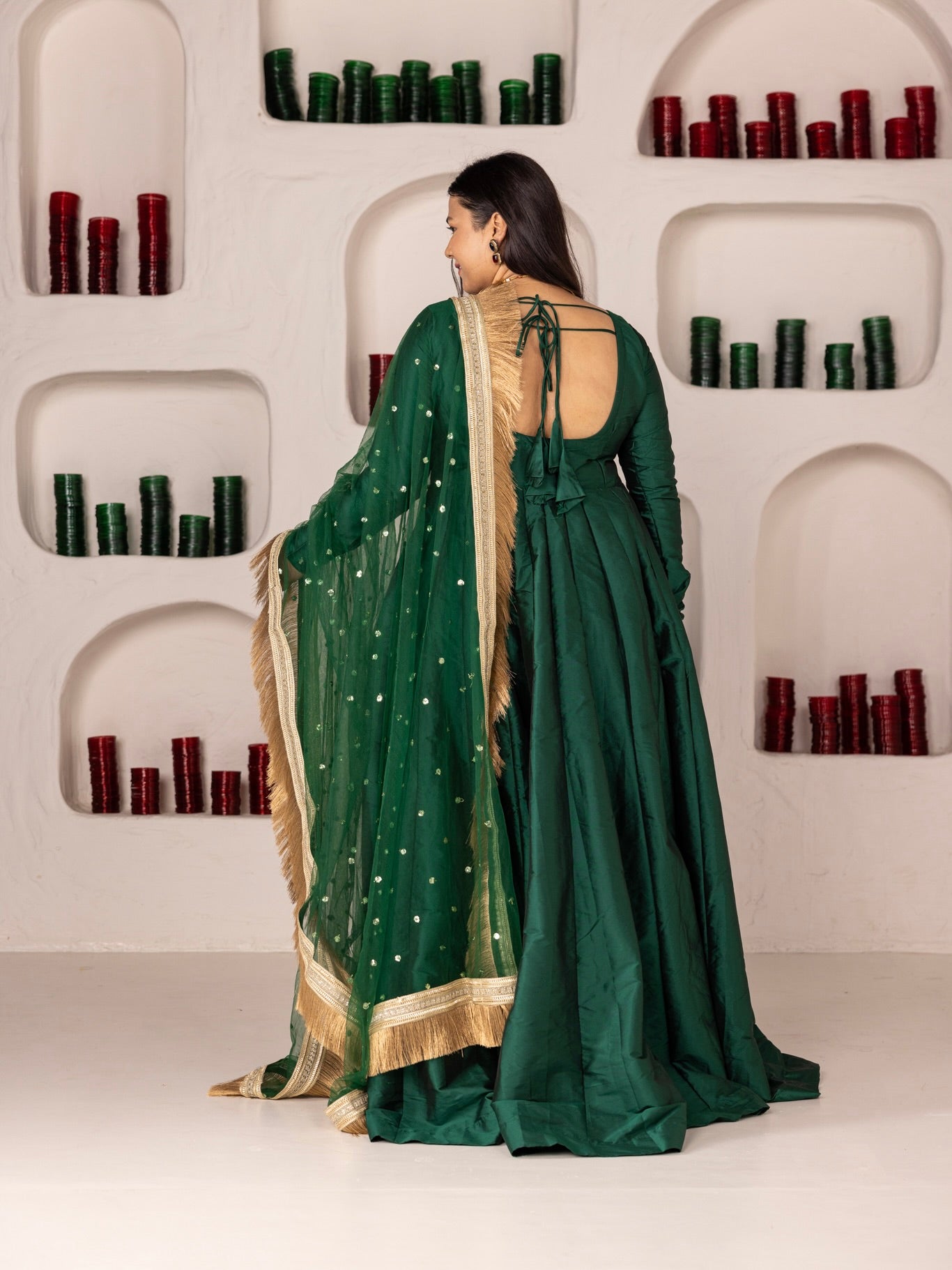 HARA ANARKALI SET