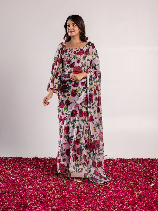 Rose Saree