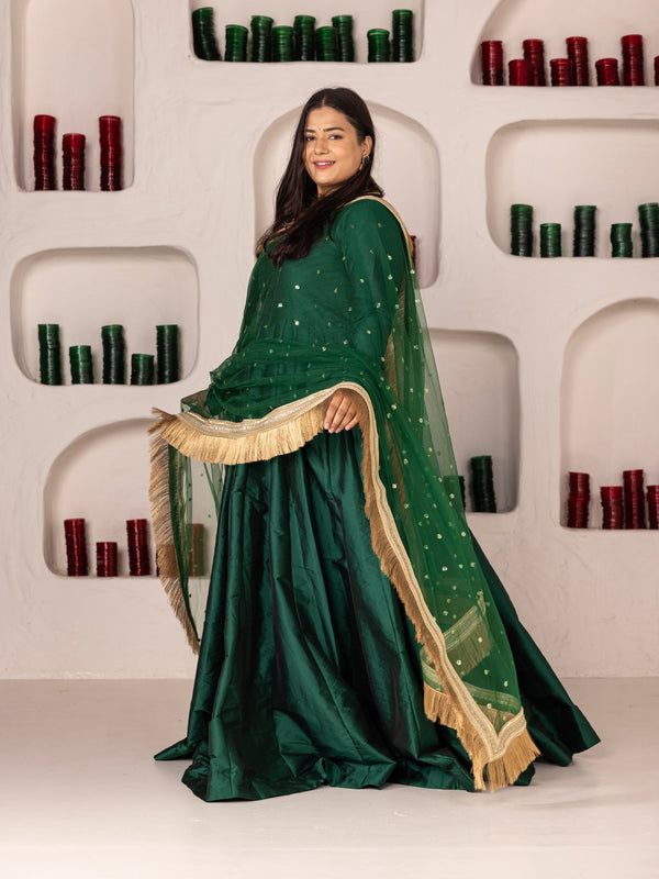 Hara Anarkali Set