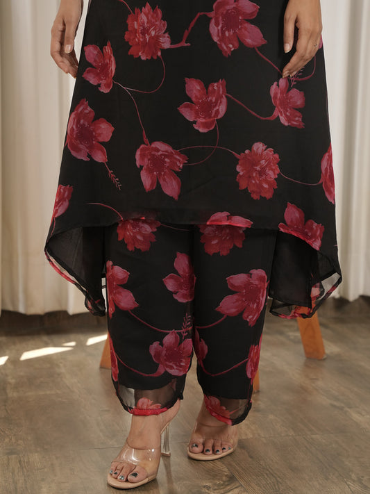 BLACK ROSE CO ORD SET