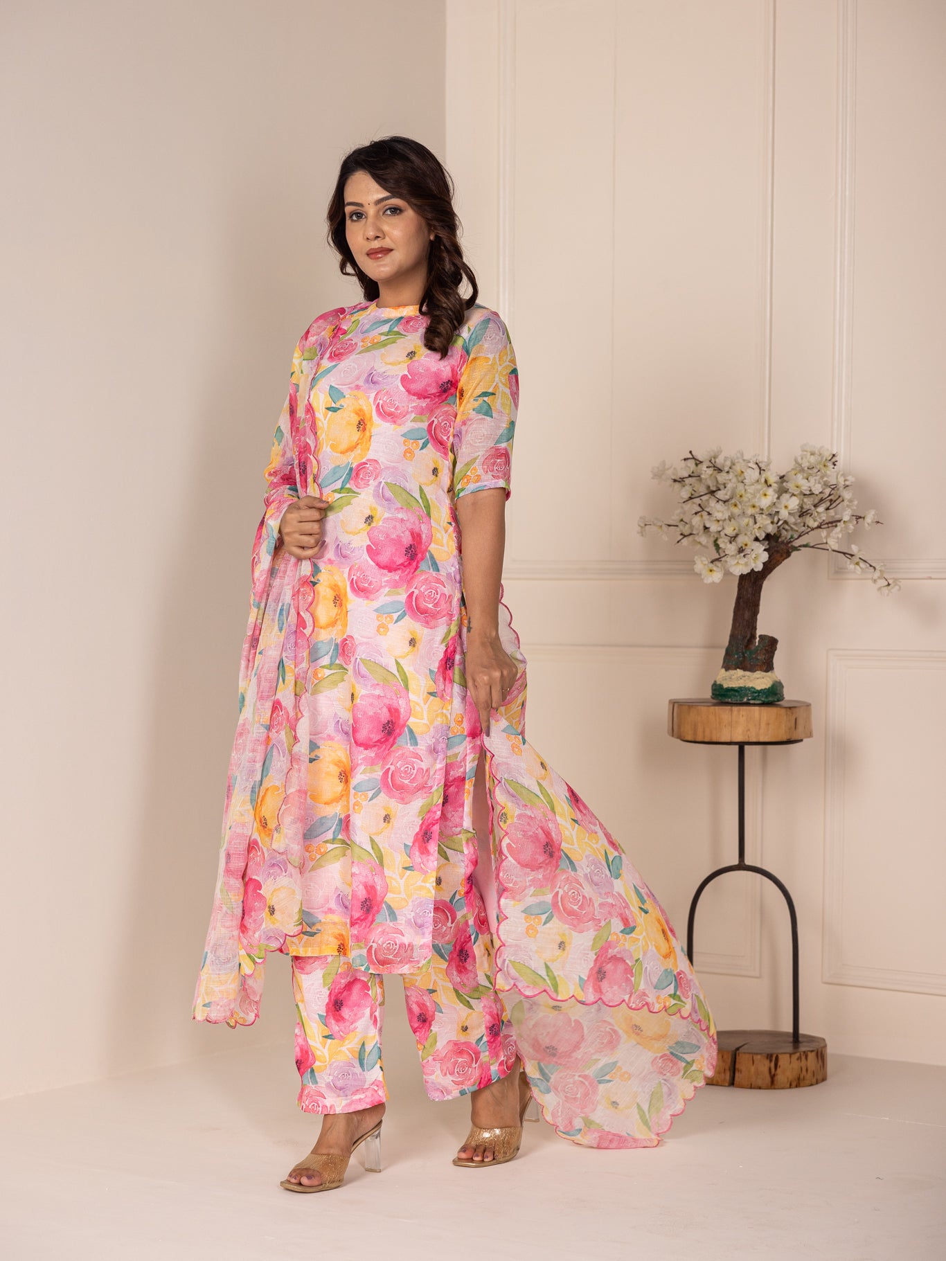 Flowers Linen Set