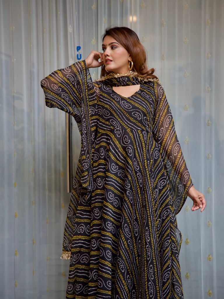 Poorvi Bandhani Set