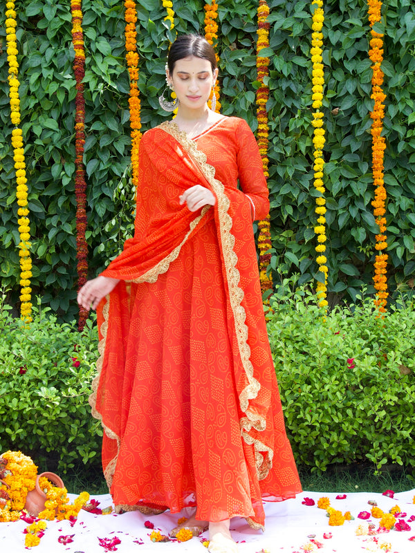 Gulnaar Bandhani Set