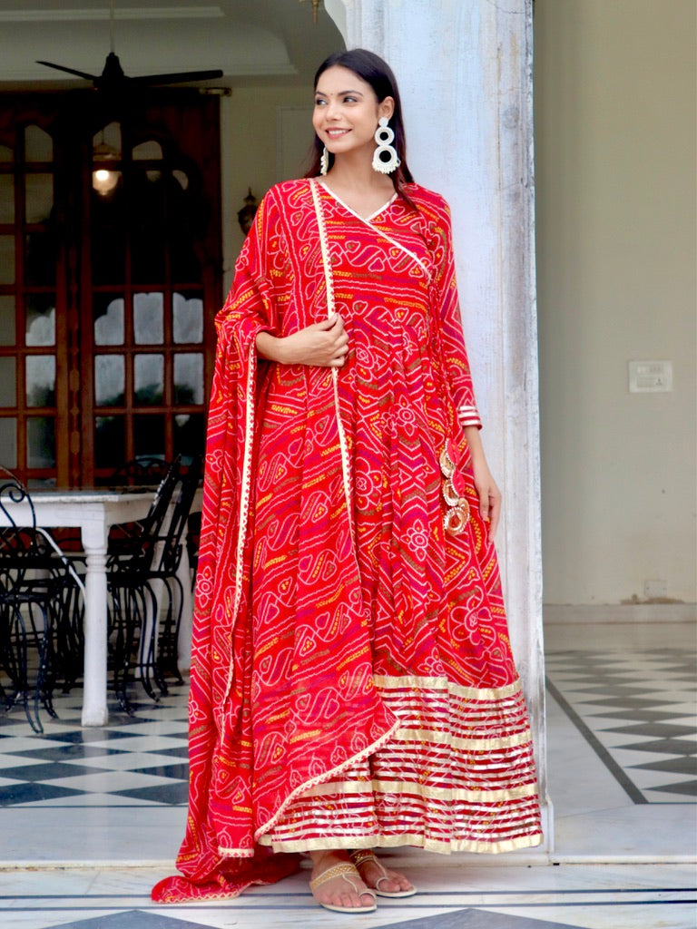 Jaipuri Traditional Bandhani Salwar Suit Or Vt at Rs 999.00 | Rajasthani jaipuri  suit, जयपुरी सूट - Khatushyam Creations, Sikar | ID: 26403402755