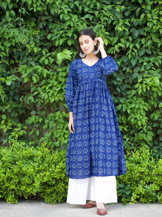 Neel Kameez Set