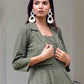 Olive Chikan Dress