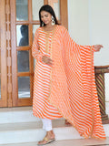 Marigold Leheriya Suit Set