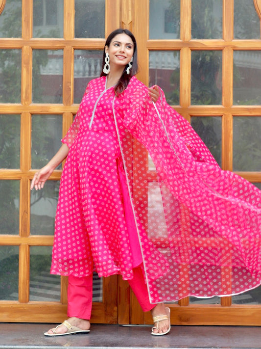 Gulaabo Bandhani Set