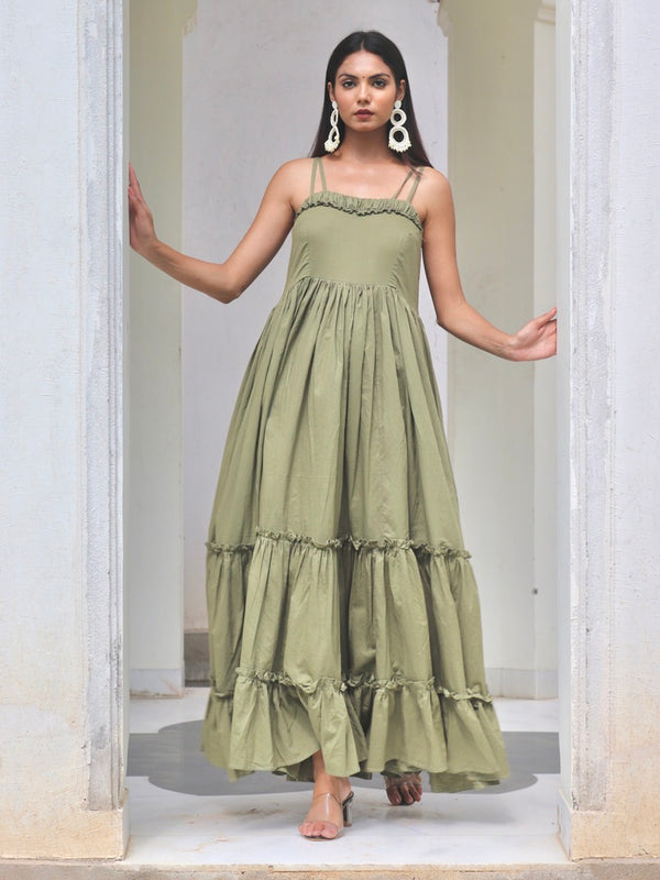 Seattle Olive Dress