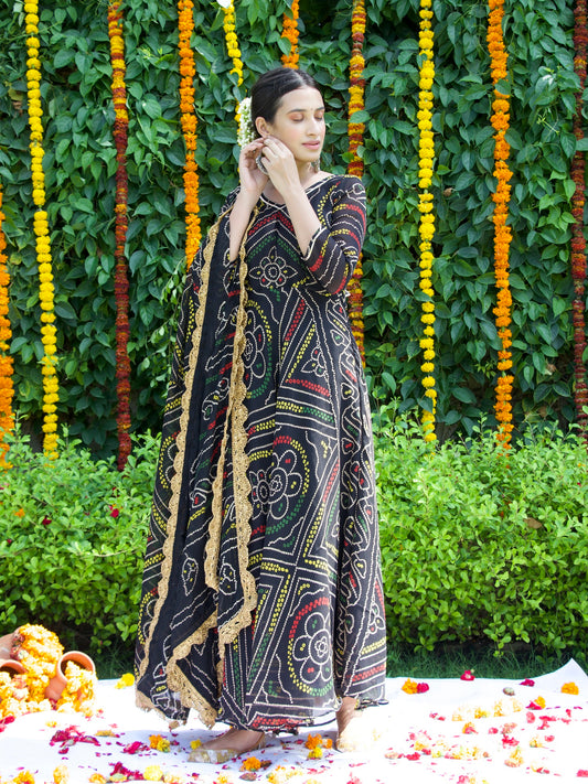 Gulnaaz Bandhani Set